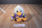 Gibson Greetings White Duck in Purple Sweater 1997 Plush