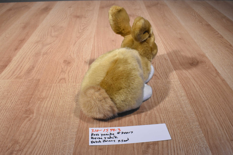 Russ Yomiko Tan and White Dutch Bunny Rabbit Plush