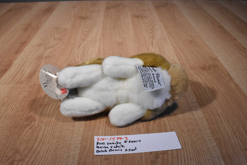 Russ Yomiko Tan and White Dutch Bunny Rabbit Plush