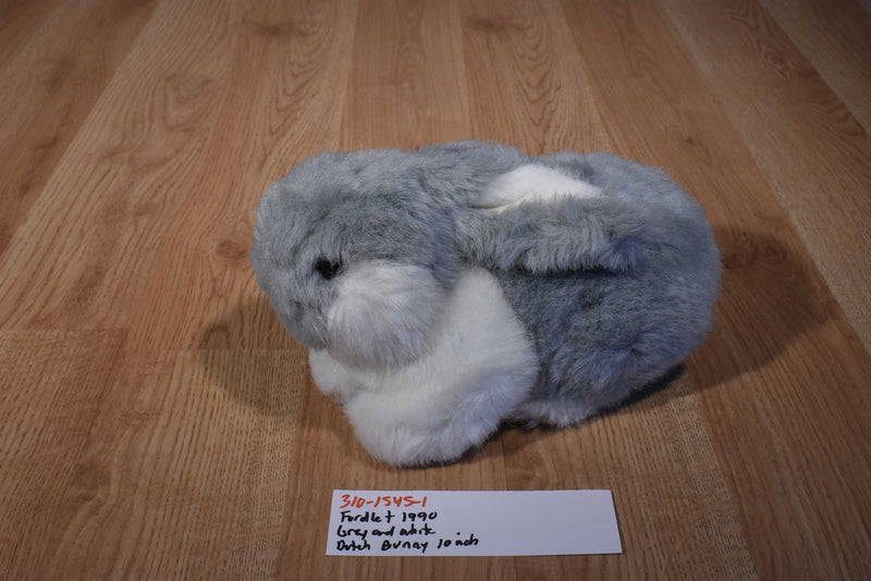 Fordlet Grey and White dutch Bunny Rabbit 1990 Plush