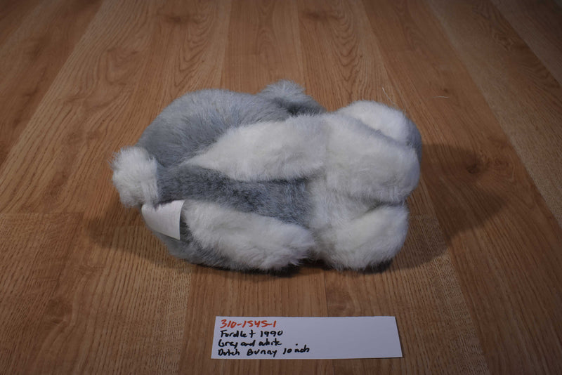 Fordlet Grey and White dutch Bunny Rabbit 1990 Plush