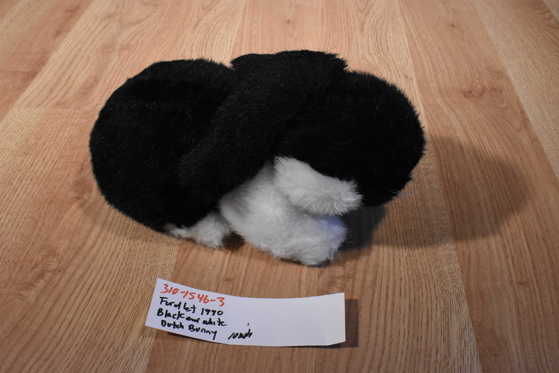 Fordlet Black and White Dutch Bunny Rabbit 1990 Plush