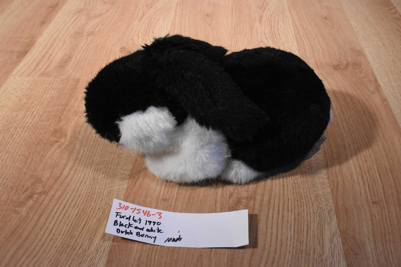 Fordlet Black and White Dutch Bunny Rabbit 1990 Plush