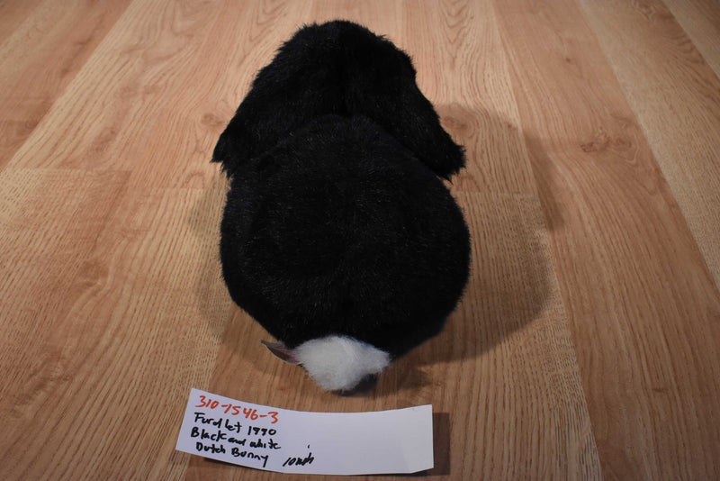 Fordlet Black and White Dutch Bunny Rabbit 1990 Plush