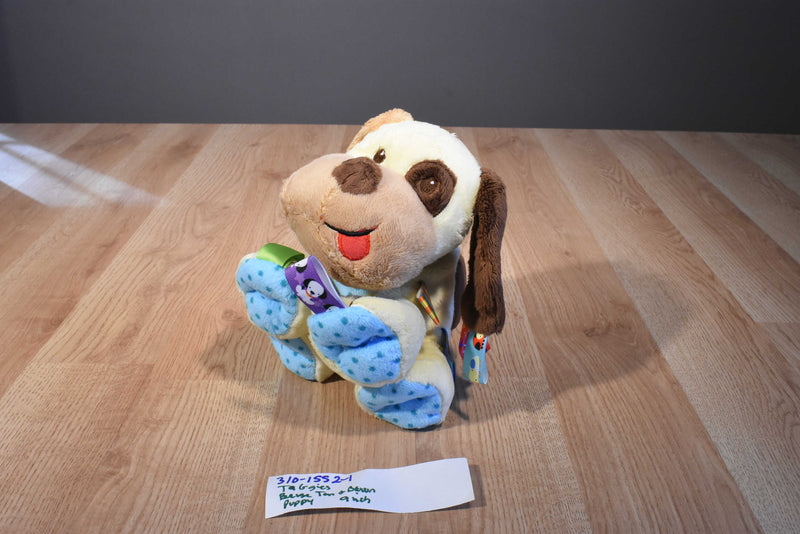 Taggies Buddy the Brown Tan and Beige Dog Beanbag Plush