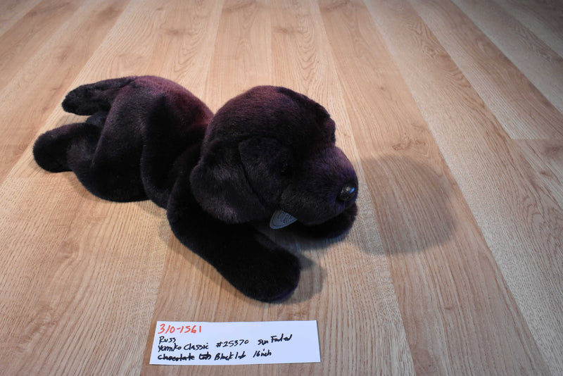 Russ Yomiko Black Lab Beanbag Plush