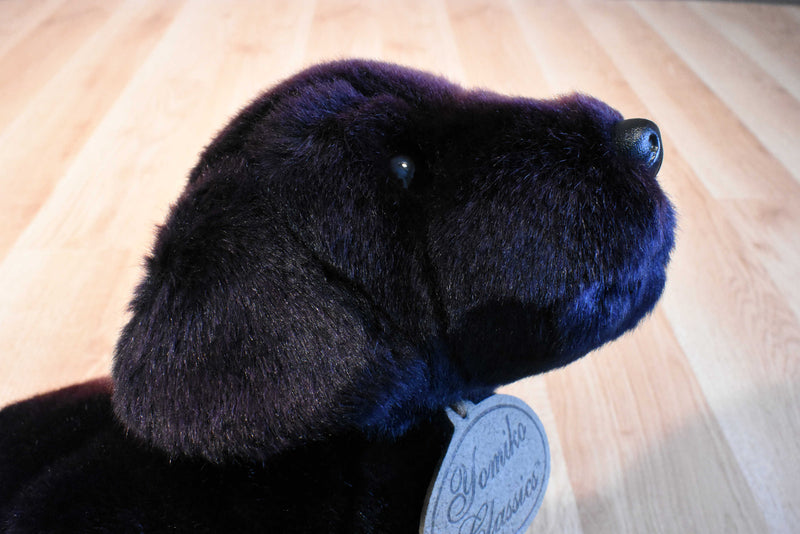 Russ Yomiko Black Lab Beanbag Plush