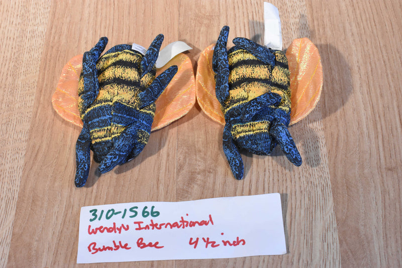 Wendy's Kids Meal Toy Wildlife Bumble Bees 1999 Beanbag Plush