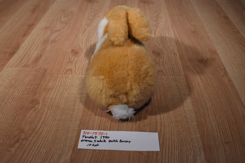 Fordlet Orange and White Bunny Rabbit 1990 Plush