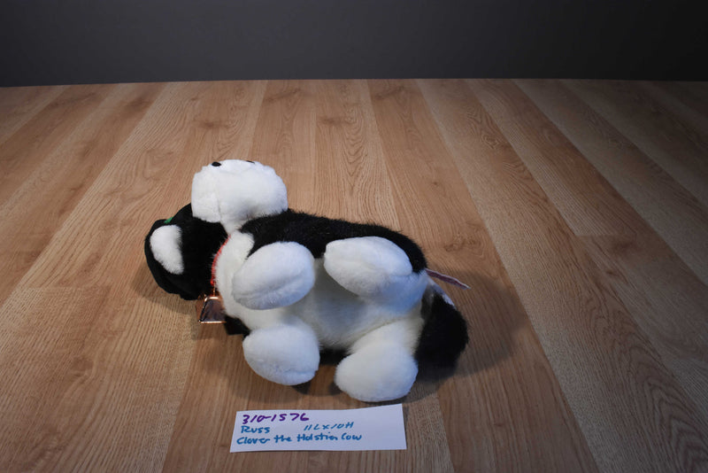 Russ Clover Holstein Cow With Black Hat Plush
