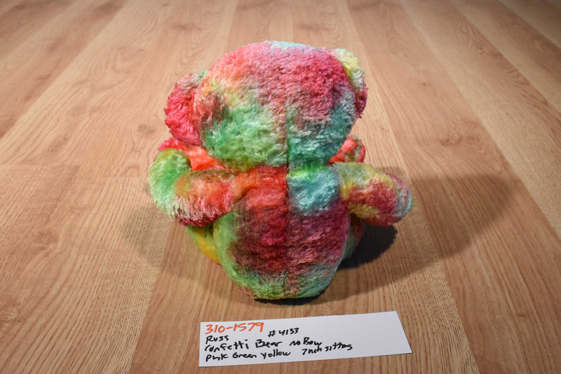 Russ Confetti Teddy Bear Beanbag Plush