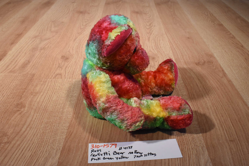 Russ Confetti Teddy Bear Beanbag Plush