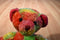 Russ Confetti Teddy Bear Beanbag Plush