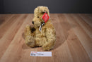 Russ Cromwell Beige and Brown Teddy Bear Beanbag Plush