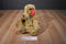 Russ Cromwell Beige and Brown Teddy Bear Beanbag Plush