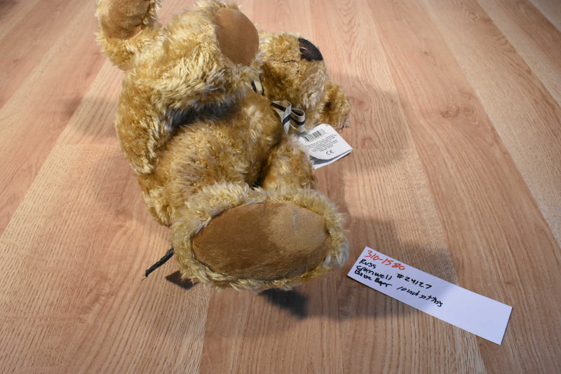 Russ Cromwell Beige and Brown Teddy Bear Beanbag Plush