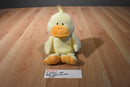 Ty Pluffies Ducky Yellow and Orange Duck 2005 Beanbag Plush