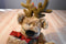 Tri Russ Brown Bear/Reindeer with Fake Nose Beanbag Plush