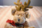 Tri Russ Brown Bear/Reindeer with Fake Nose Beanbag Plush