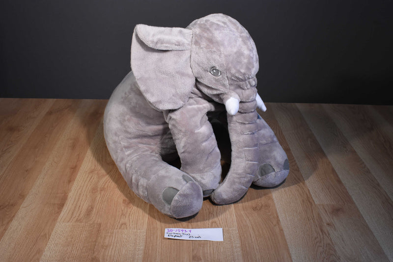 Ikea Cartoon Toys Grey Elephant Pillow Plush