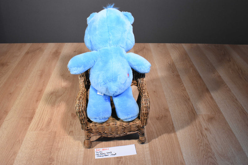 Play Along Care Bears Blue Champ Bear 2003 Plush
