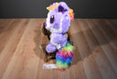 Fiesta Purple and White Puppycorn Dog Unicorn Plush