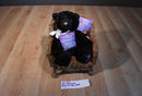 Russ Shining Stars Glittery Black Cat 2006 Beanbag Plush with Sealed Code