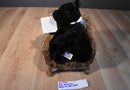 Russ Shining Stars Glittery Black Cat 2006 Beanbag Plush with Sealed Code