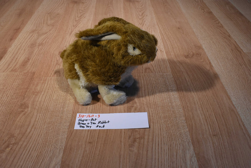 Hyper-Pet Wildlife Critters Brown and Beige Rabbit Hare Squeaking Dog Toy