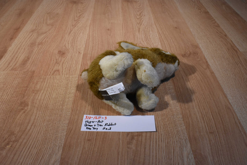 Hyper-Pet Wildlife Critters Brown and Beige Rabbit Hare Squeaking Dog Toy