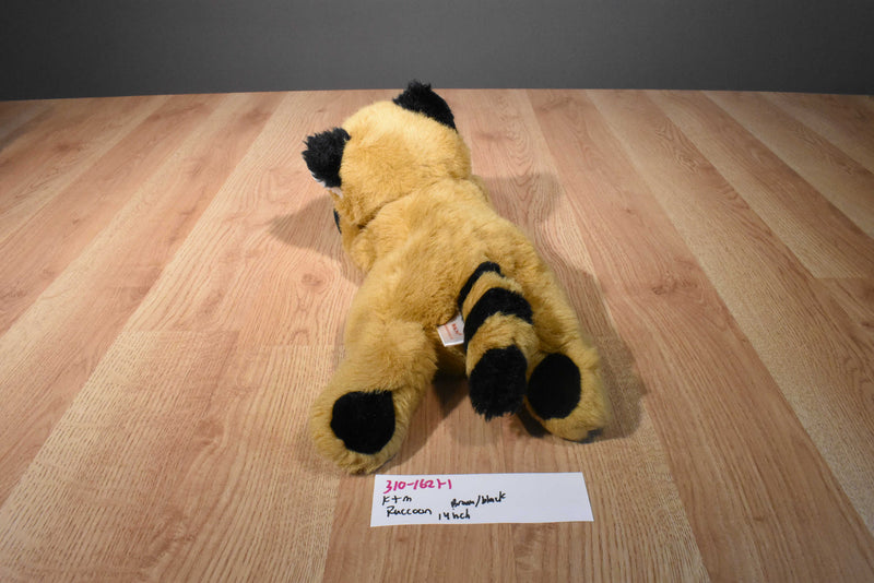 SKM Brown Black White Raccoon Beanbag Plush