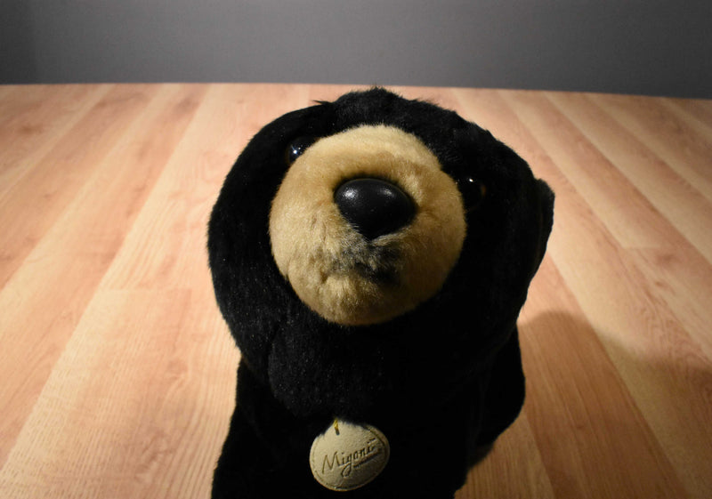 Aurora Miyoni Black Bear Beanbag Plush