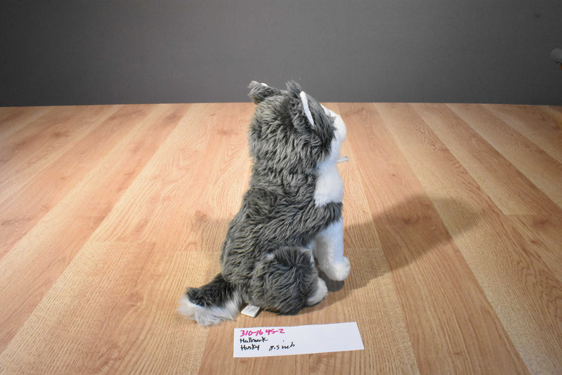 Hallmark My Best Friend Grey and White Husky Plush