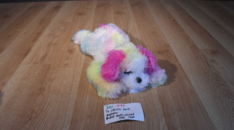 Ty Classic Neon Rainbow Saint Bernard Yodeler 2014 Beanbag Plush