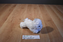 Aurora Fancy Pals Bichon Maltese Poodle Plush in Blue Carrier Bag
