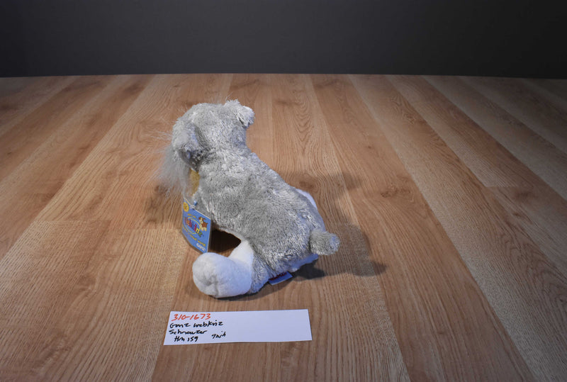 Ganz Webkinz Schnauzer  HM159 Beanbag Plush With Sealed Code