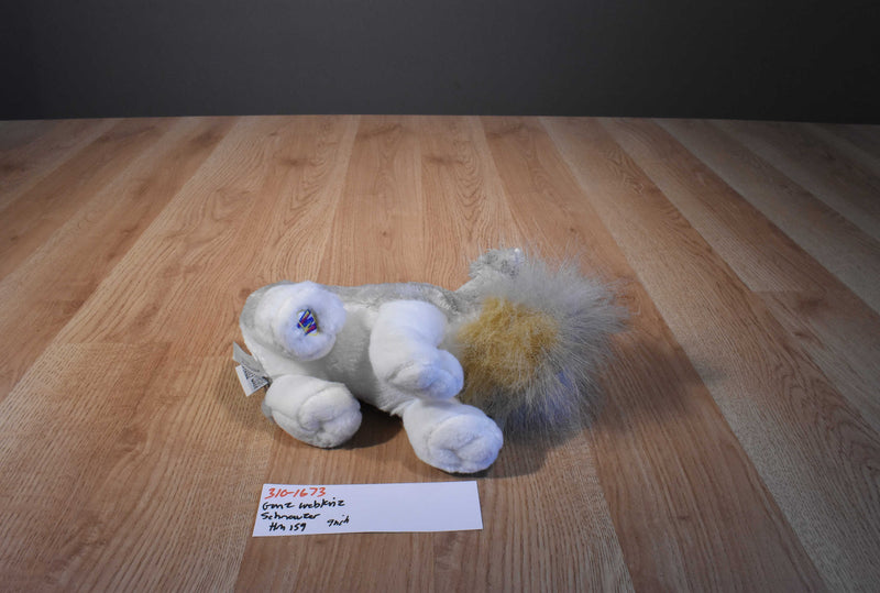 Ganz Webkinz Schnauzer  HM159 Beanbag Plush With Sealed Code
