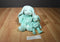 Ty Buddies 1998 and Babies 1996 Hippity Green Bunny Rabbit Beanbag Plush