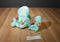 Ty Buddies 1998 and Babies 1996 Hippity Green Bunny Rabbit Beanbag Plush