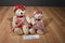 Russ Claudette White Teddy Bear Heart Polk-a-Dot Dress Plush