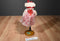 Russ Claudette White Teddy Bear Heart Polk-a-Dot Dress Plush