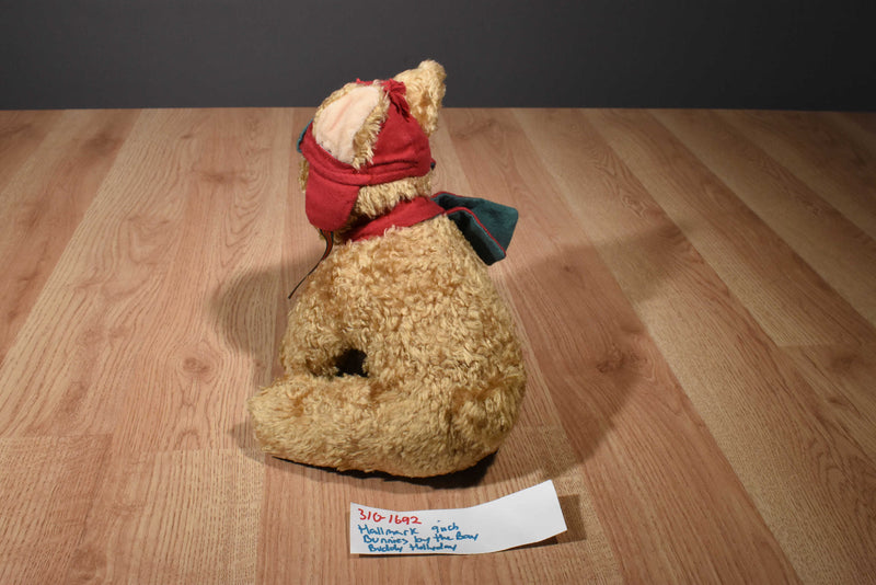 Hallmark Bunnies by the Bay Brown Dog  Buddy Hollyday 2002 Beanbag Plush