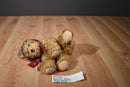 Hallmark Bunnies by the Bay Brown Dog  Buddy Hollyday 2002 Beanbag Plush