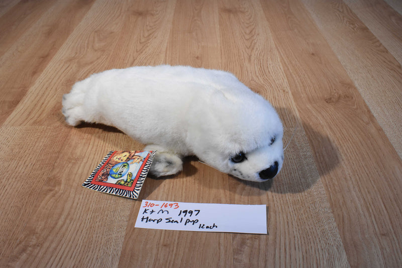 K & M White Harp Seal Pup 1997 Plush