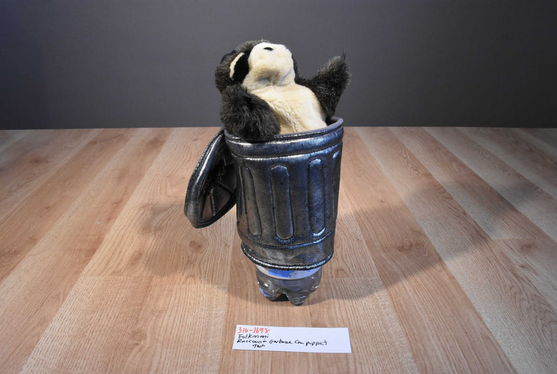 Folkmanis Raccoon in Garbage/Trash Can Puppet