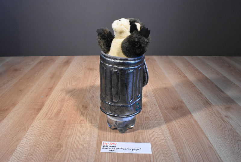 Folkmanis Raccoon in Garbage/Trash Can Puppet