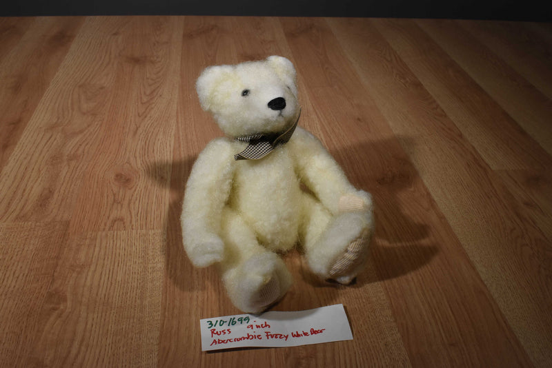 Russ Abercrombie Wooly White Bear Beanbag Plush