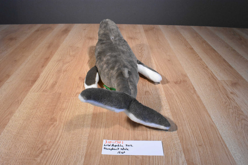 Wild Republic Gray and White Humpback Whale 2012 Beanbag Plush