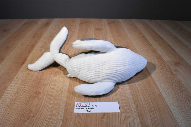 Wild Republic Gray and White Humpback Whale 2012 Beanbag Plush