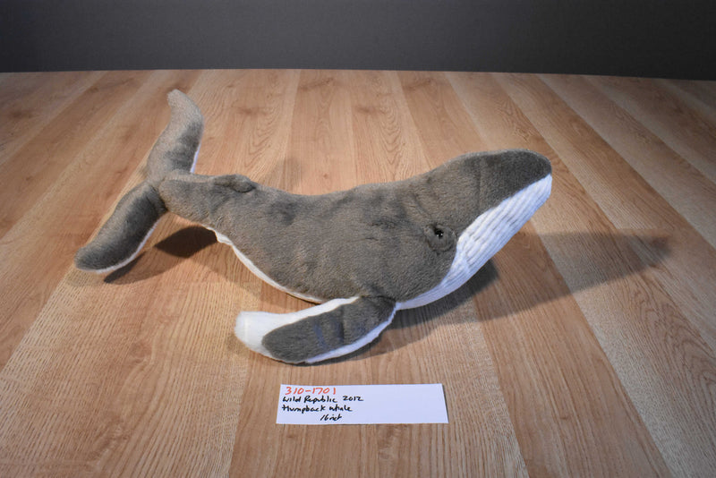 Wild Republic Gray and White Humpback Whale 2012 Beanbag Plush